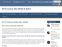 Tablet Screenshot of ielts-uae.com